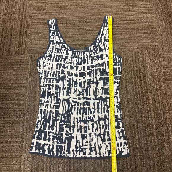 Zozo Monochrome Abstract Print Black and White Tank Top Y2k - Picture 4 of 6